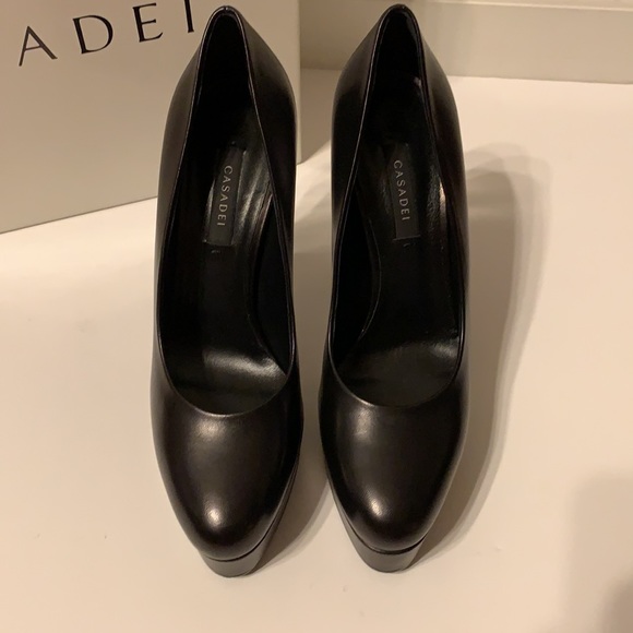 NEW $875 Casadei Leather Heels sz IT 38 - Picture 2 of 11